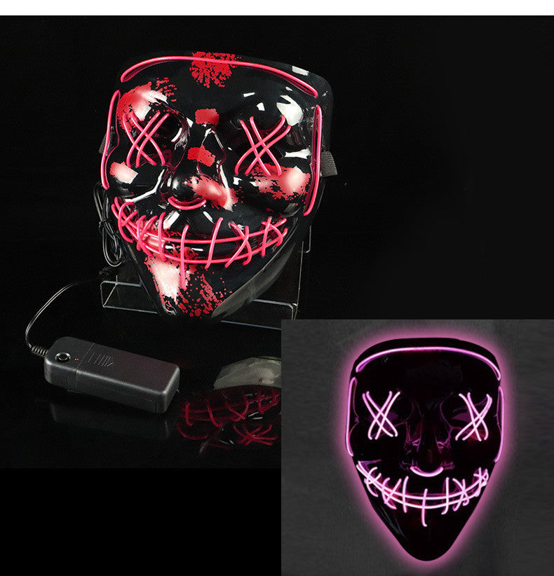 Glowing Mask LED Mask Halloween purge Funny Bundy