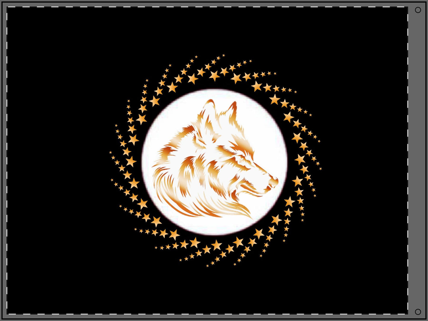 Flag - Double-Sided Wolf Spirit Flag for Freedom and Unity