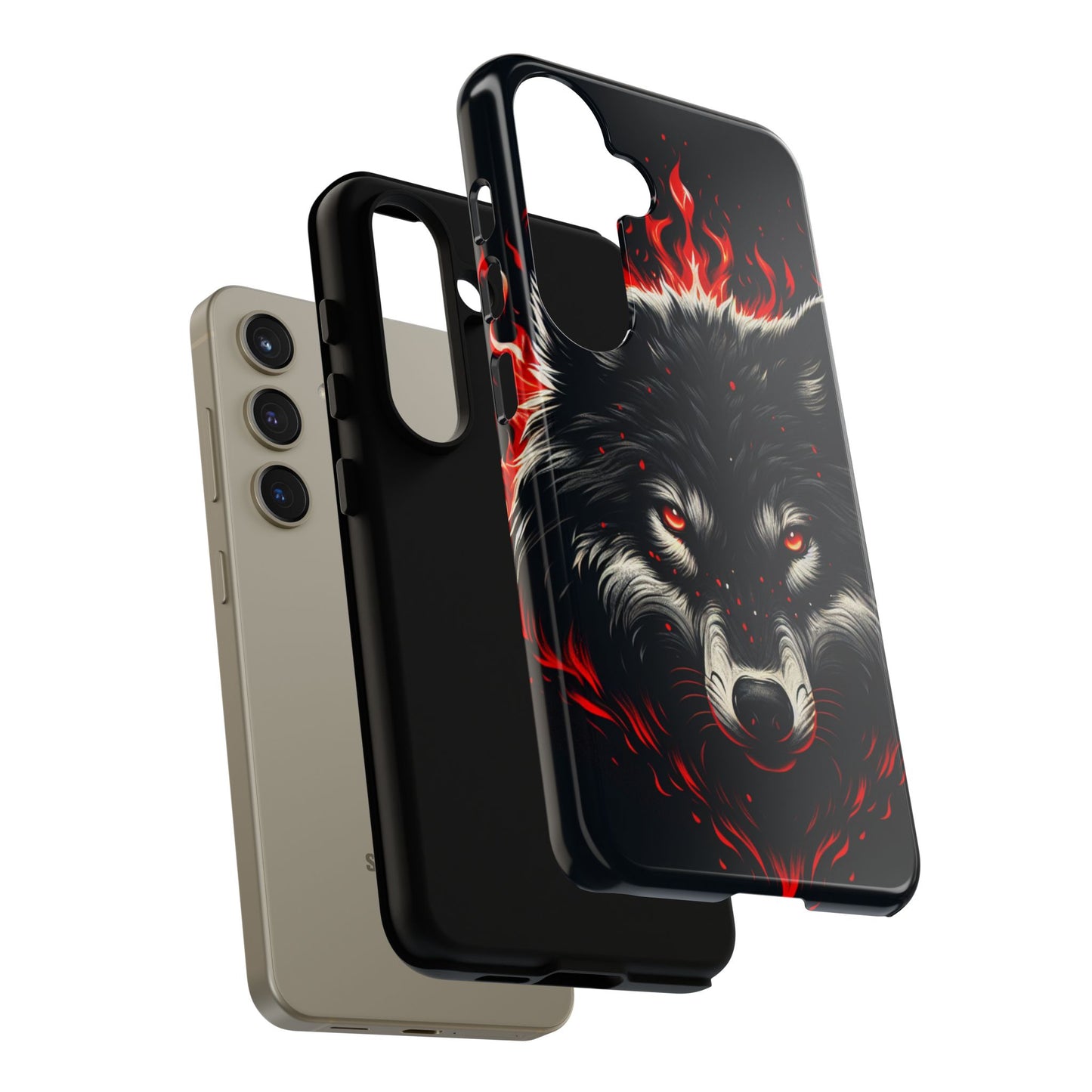 Fierce Wolf Samsung Phone Case - Tough & Stylish Protection