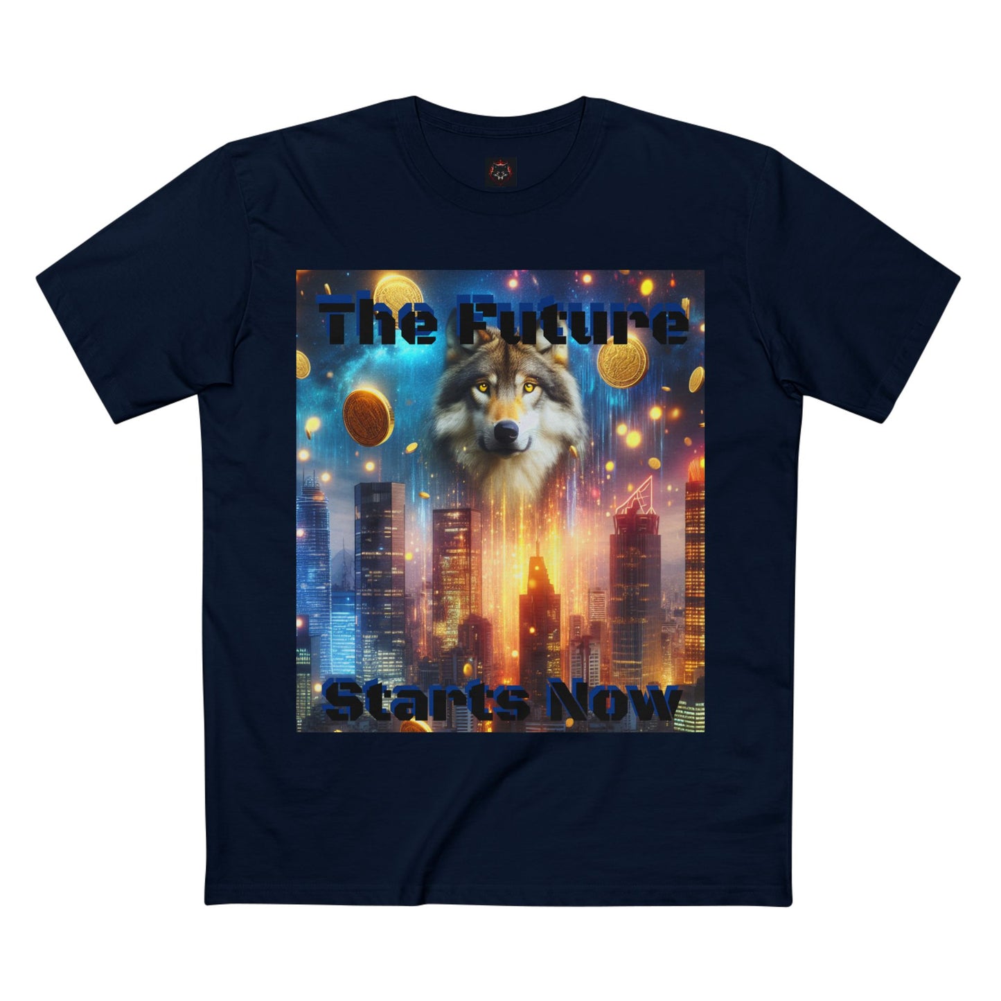 Futuristic Wolf Graphic Tee - The Future Starts Now