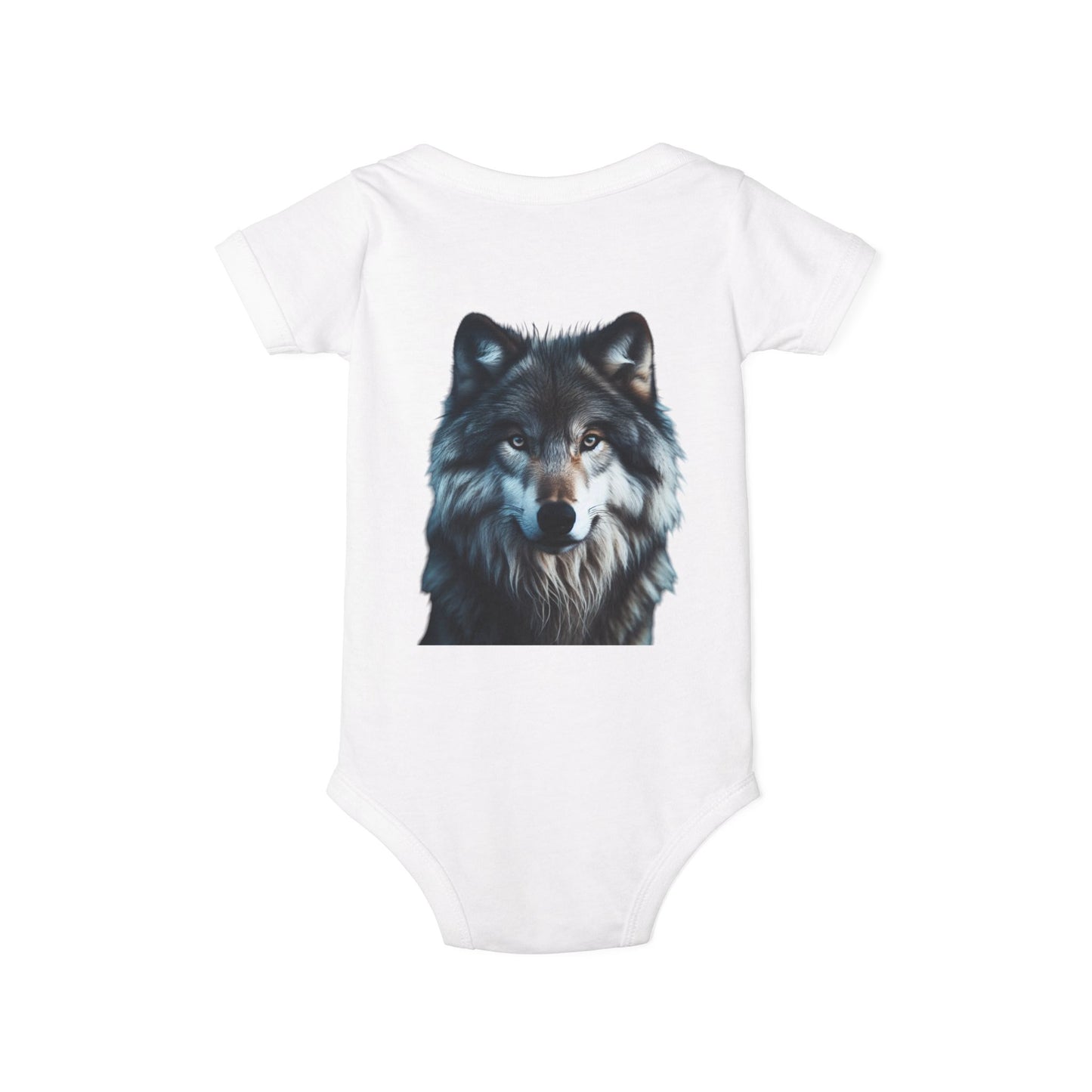 Be Badass Baby One Piece Bodysuit - Cool Corgi & Wolf Design