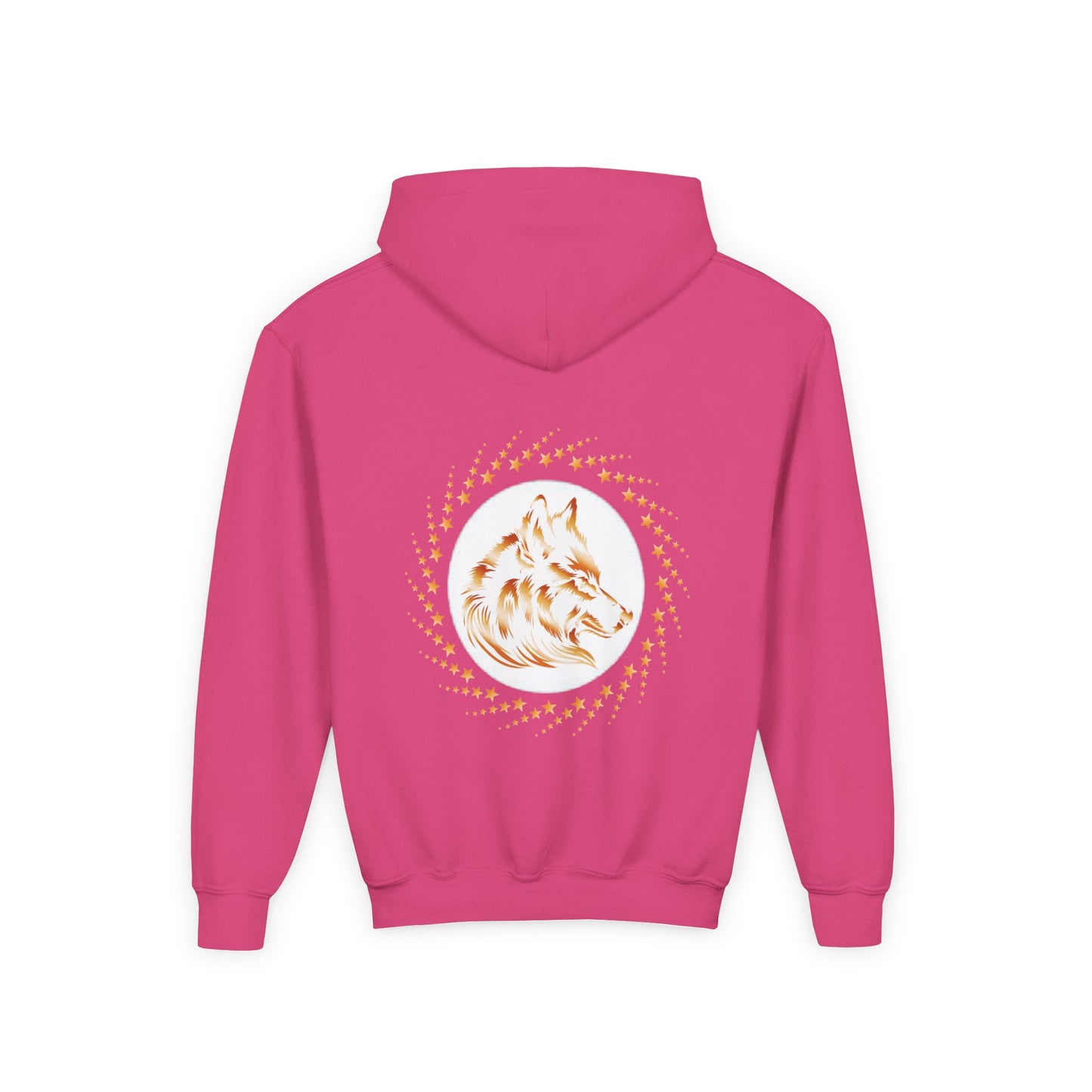 Youth Wolf Spirit Hooded Sweatshirt - Howl and Hunt Freely Design