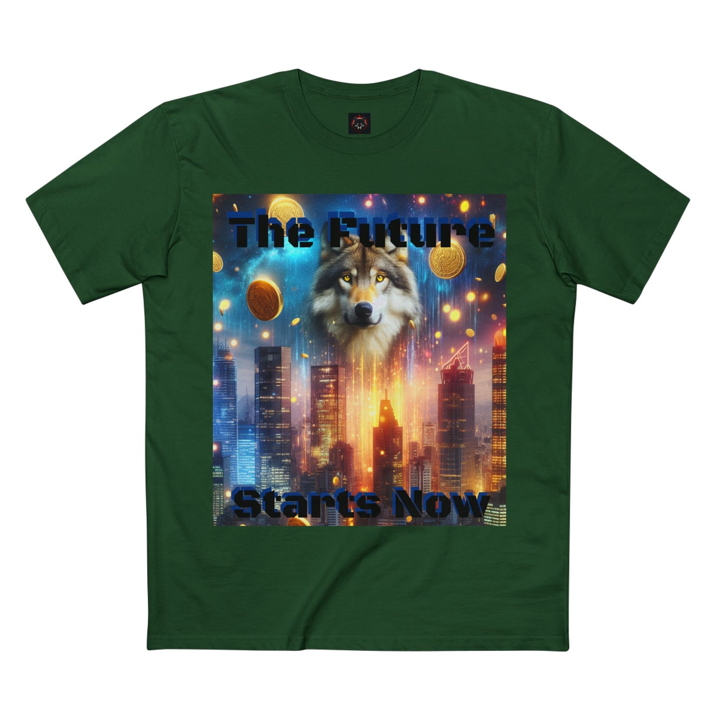 Futuristic Wolf Graphic Tee - The Future Starts Now