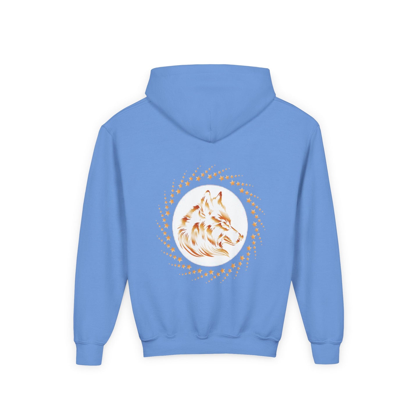 Youth Wolf Spirit Hooded Sweatshirt - Howl and Hunt Freely Design