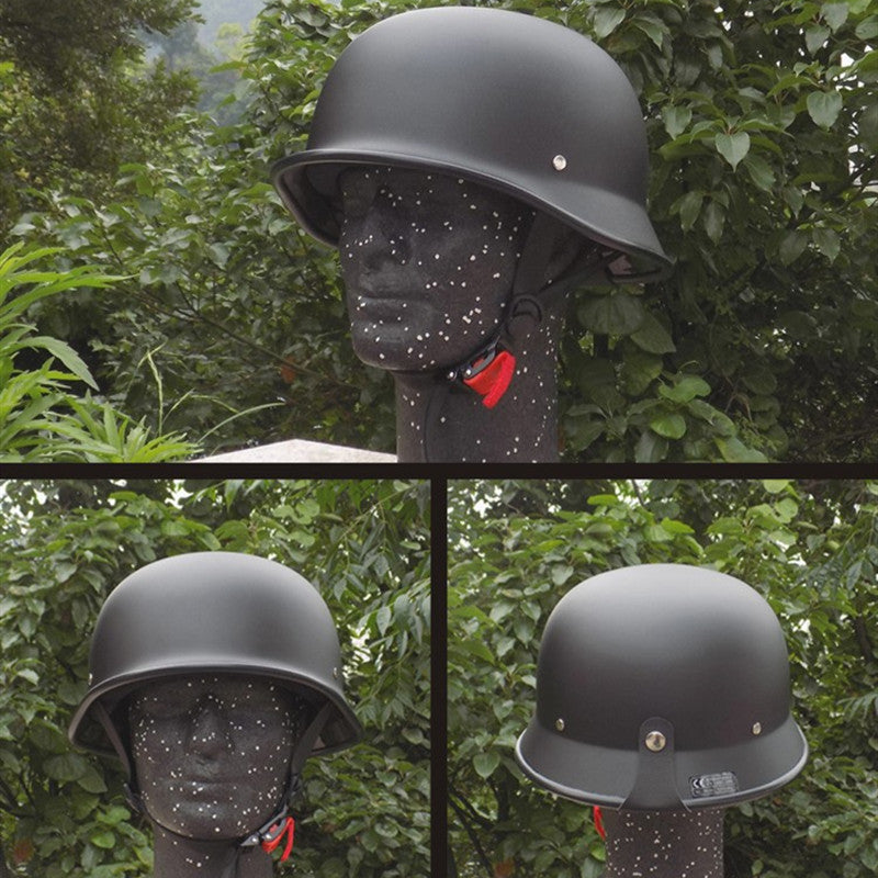 Steel helmet motorcycle helmet. ww2 Germany-Stahlhelm style helmet.