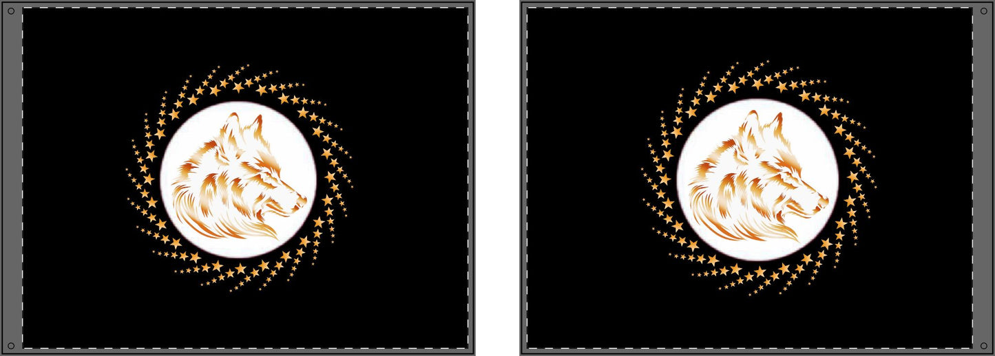 Flag - Double-Sided Wolf Spirit Flag for Freedom and Unity