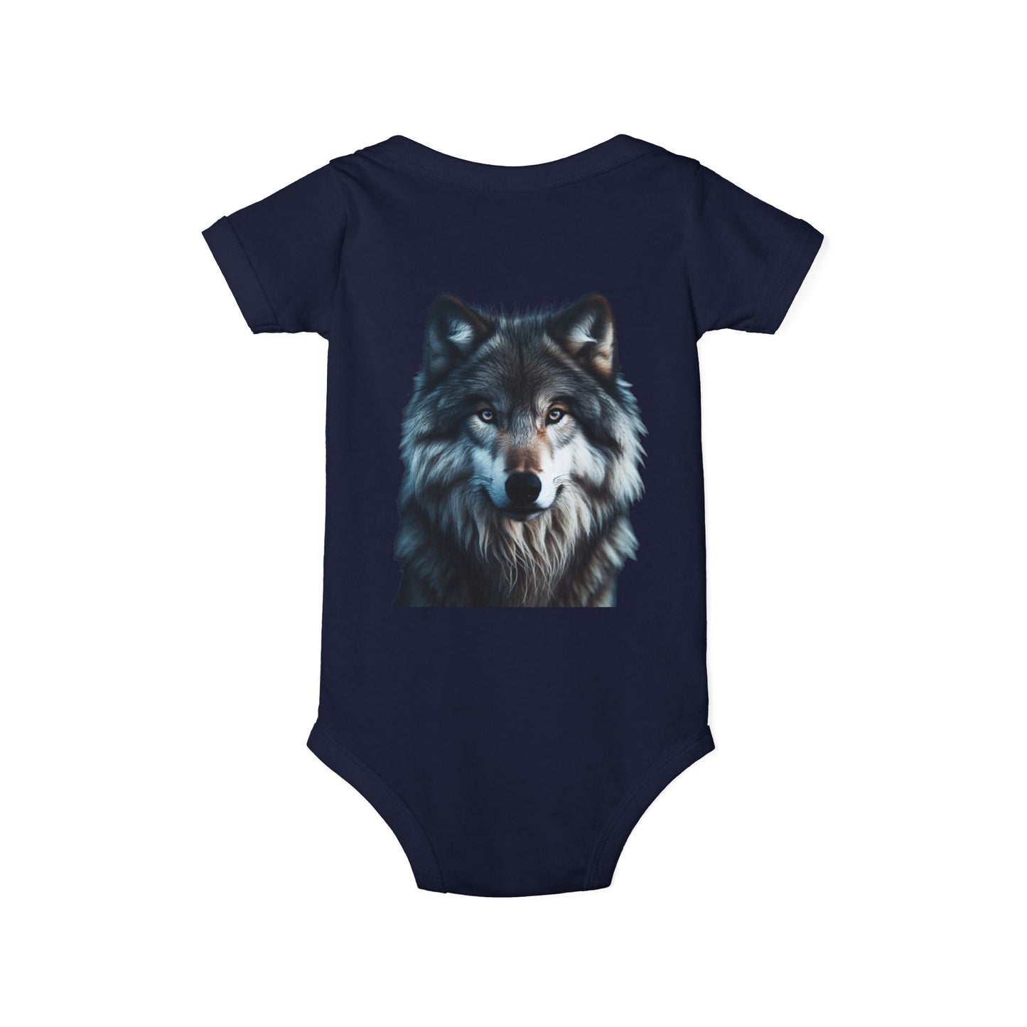 Be Badass Baby One Piece Bodysuit - Cool Corgi & Wolf Design