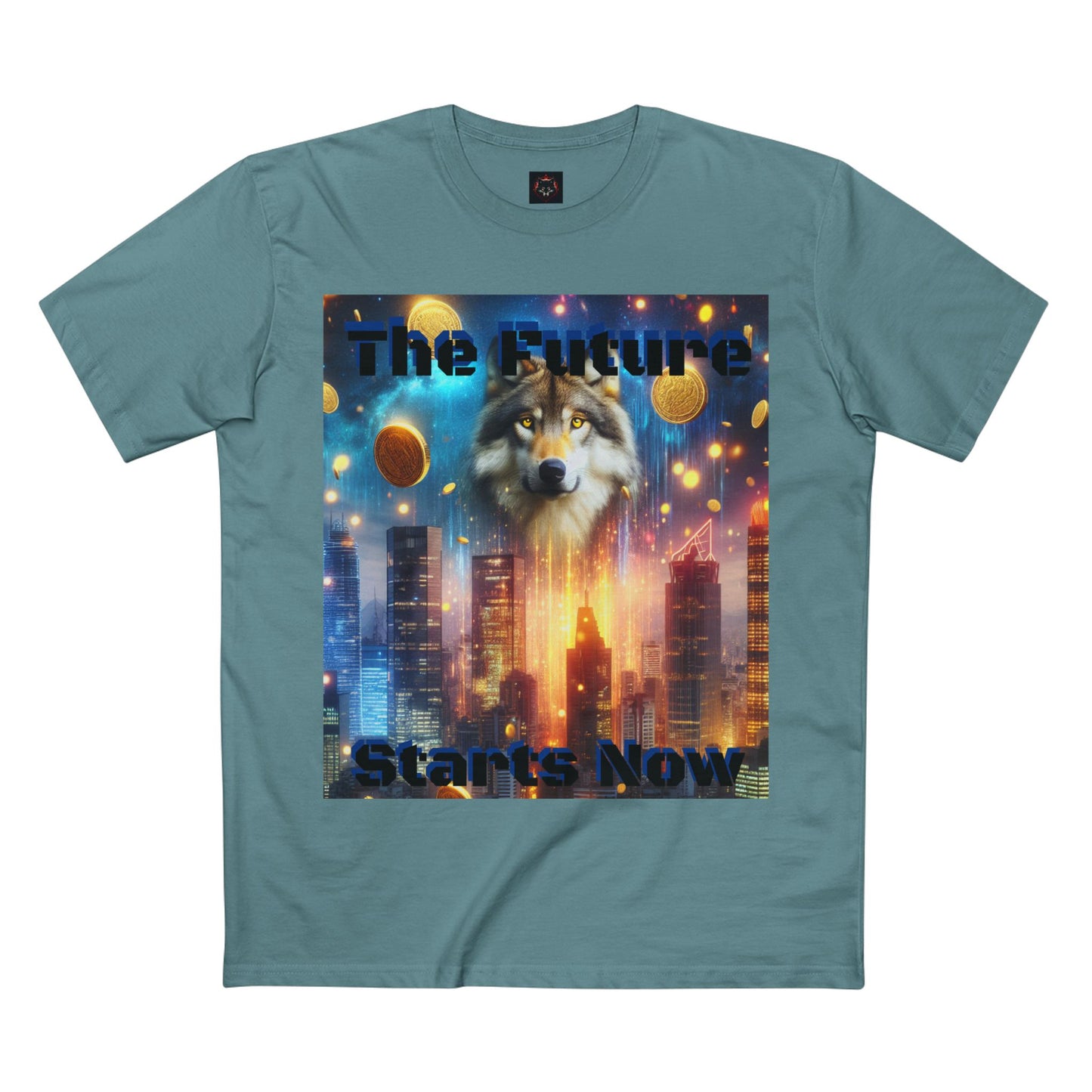 Futuristic Wolf Graphic Tee - The Future Starts Now