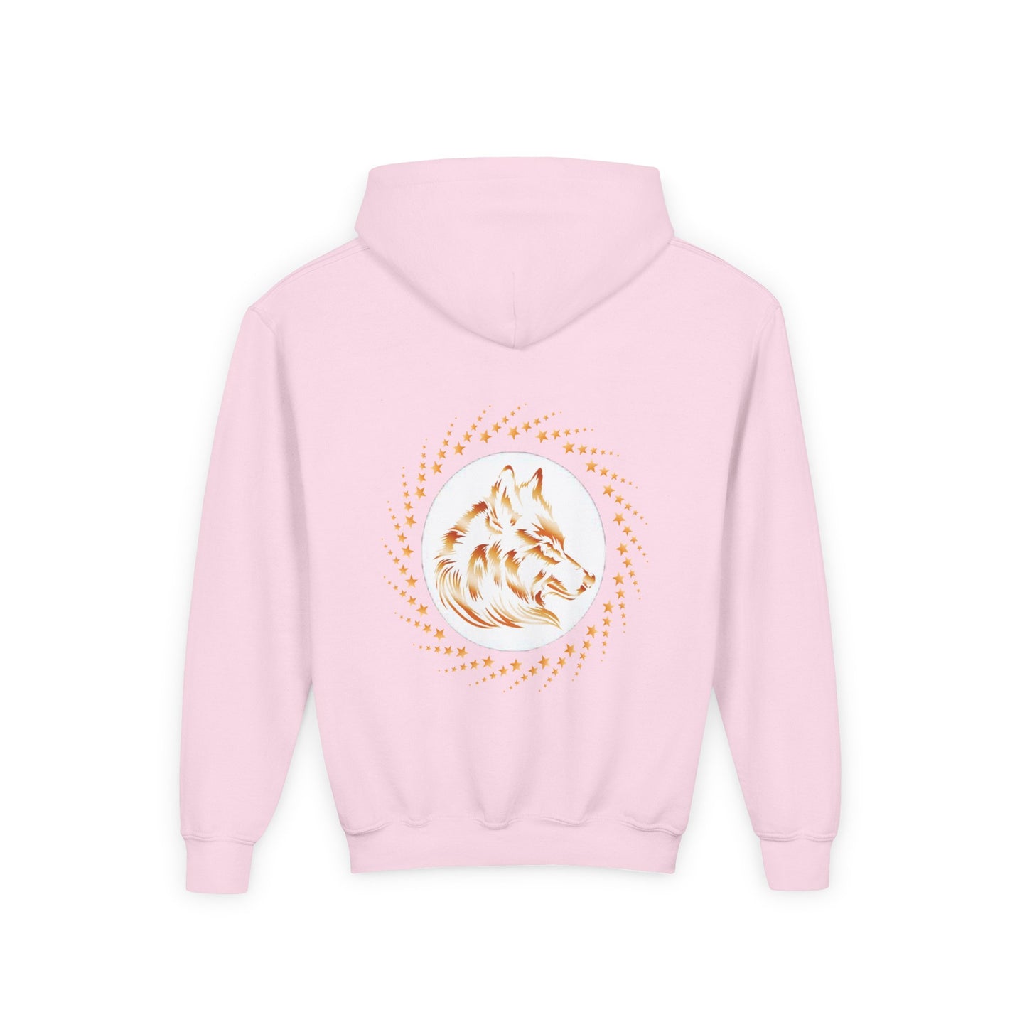Youth Wolf Spirit Hooded Sweatshirt - Howl and Hunt Freely Design