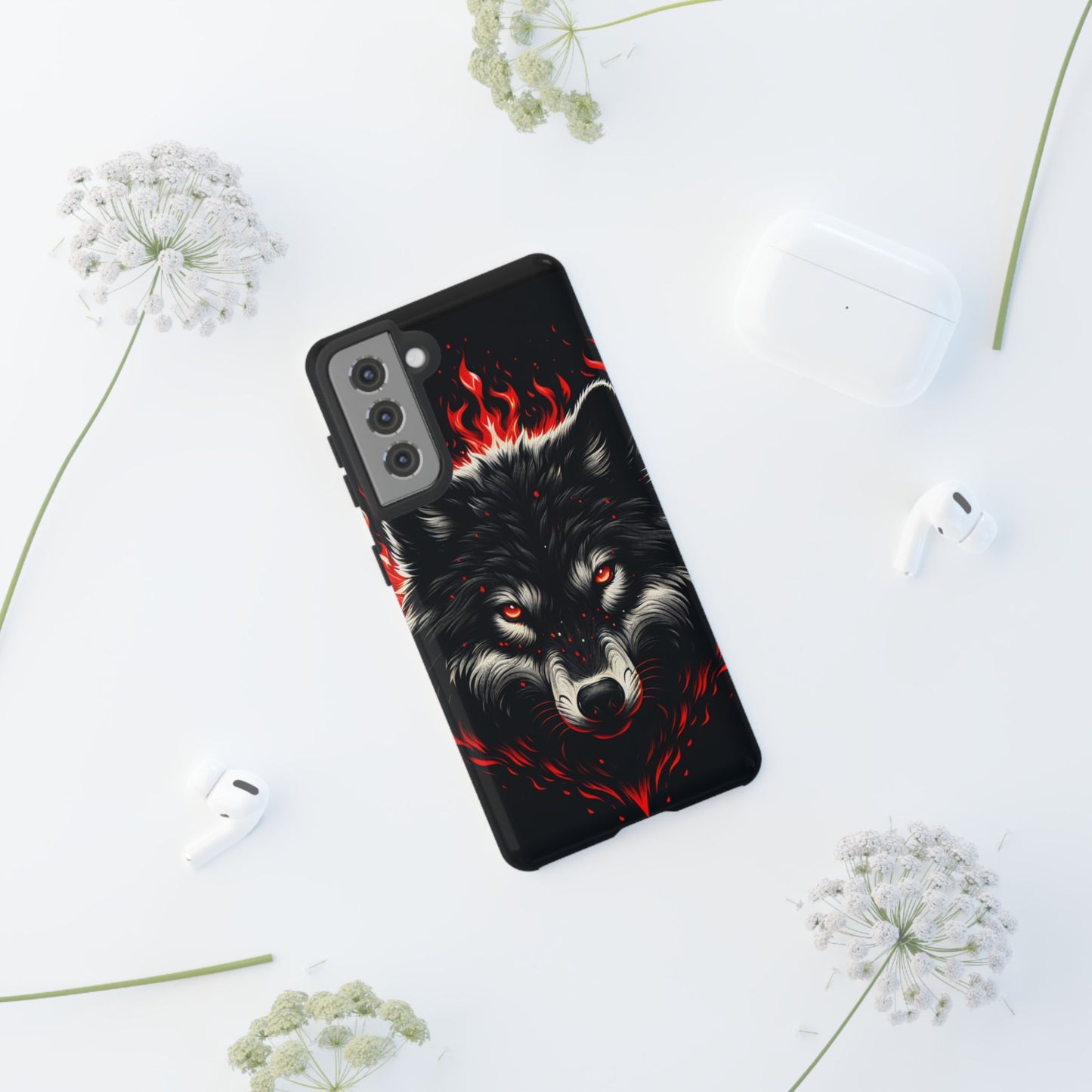 Fierce Wolf Samsung Phone Case - Tough & Stylish Protection