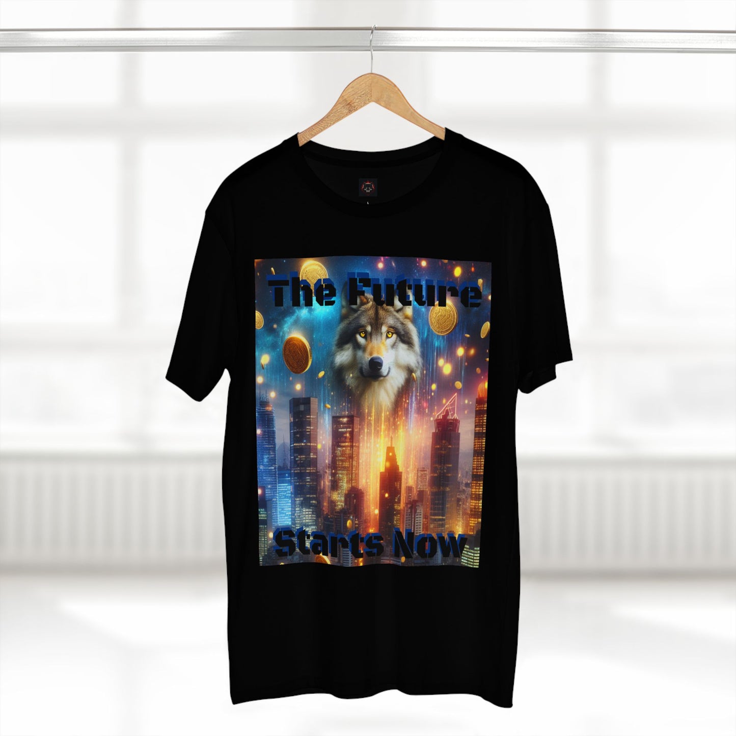 Futuristic Wolf Graphic Tee - The Future Starts Now
