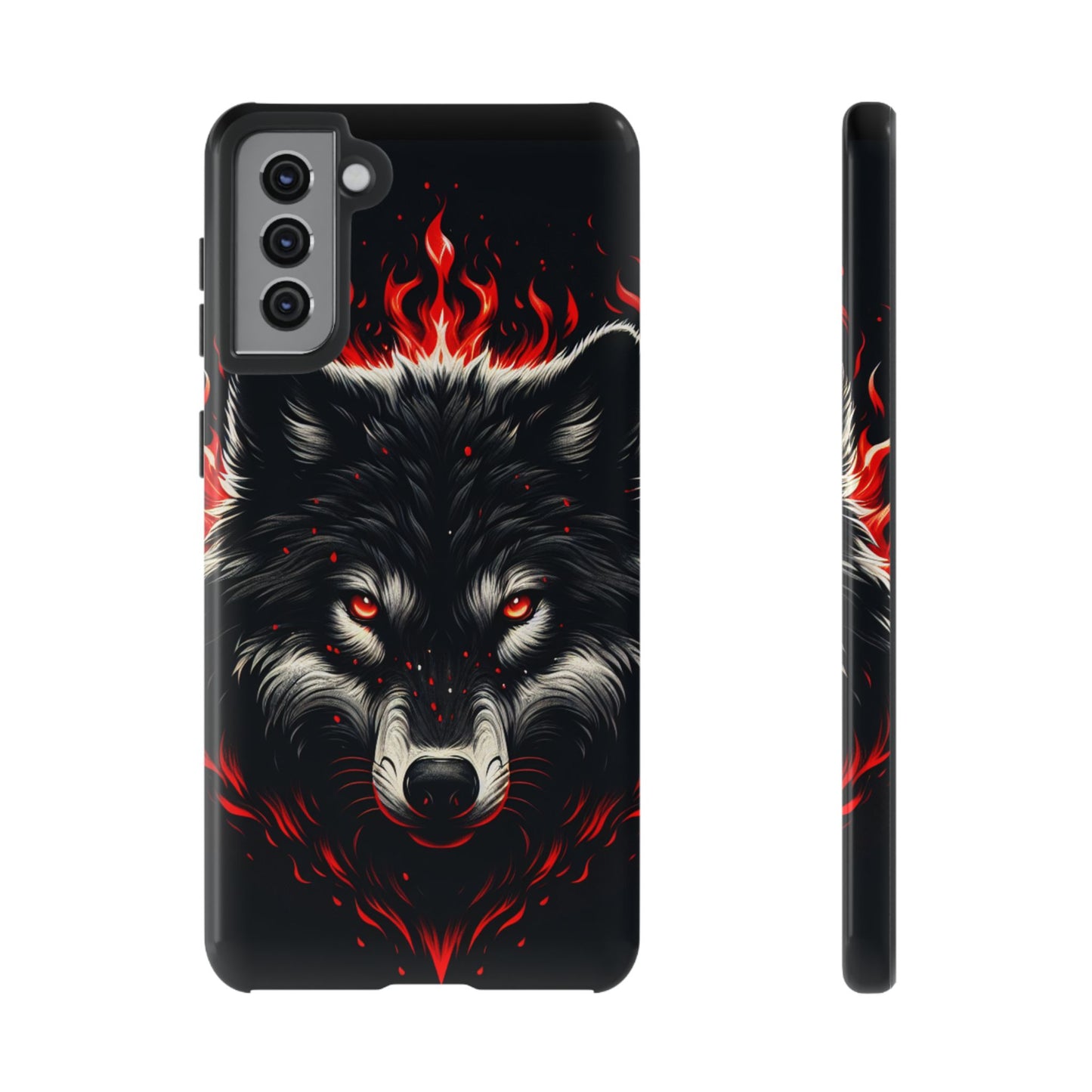 Fierce Wolf Samsung Phone Case - Tough & Stylish Protection