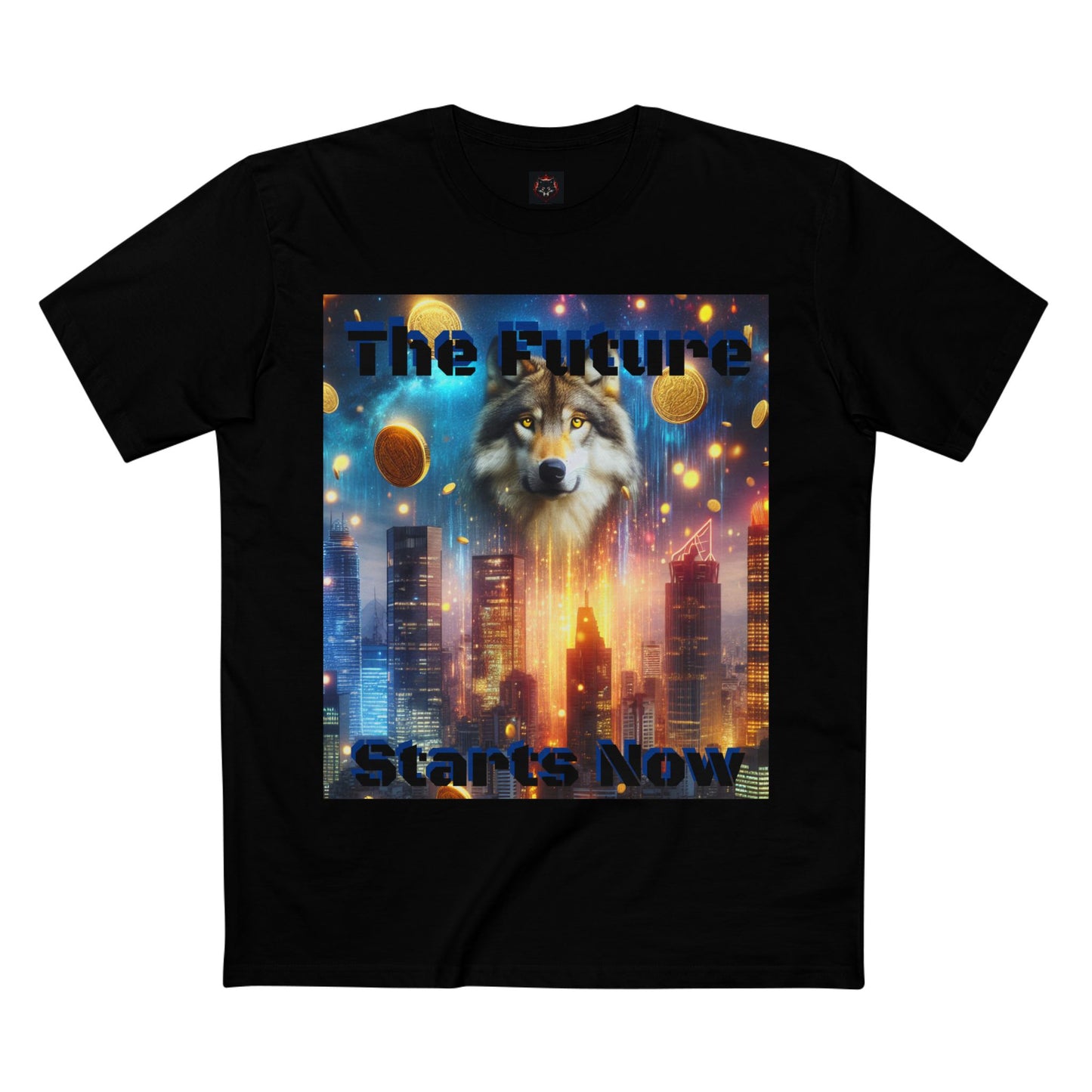 Futuristic Wolf Graphic Tee - The Future Starts Now