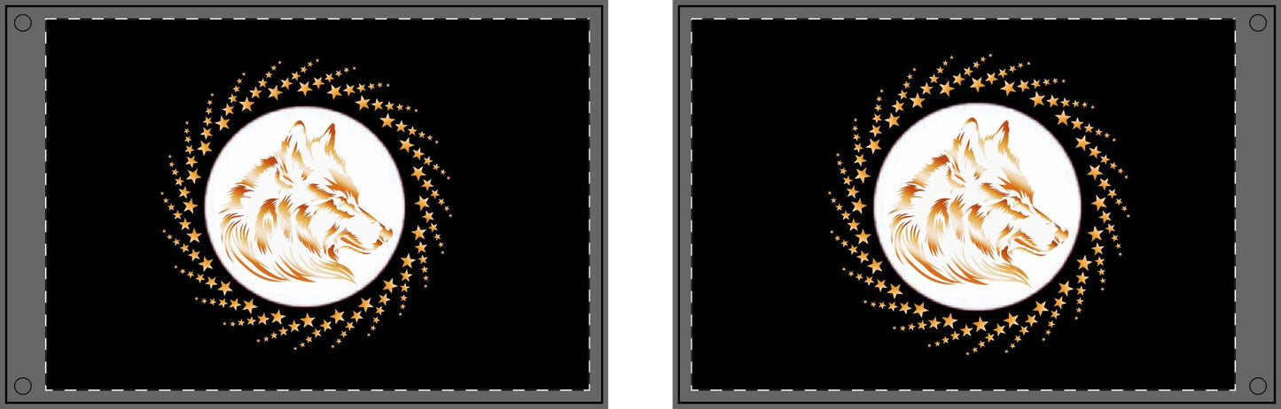 Flag - Double-Sided Wolf Spirit Flag for Freedom and Unity