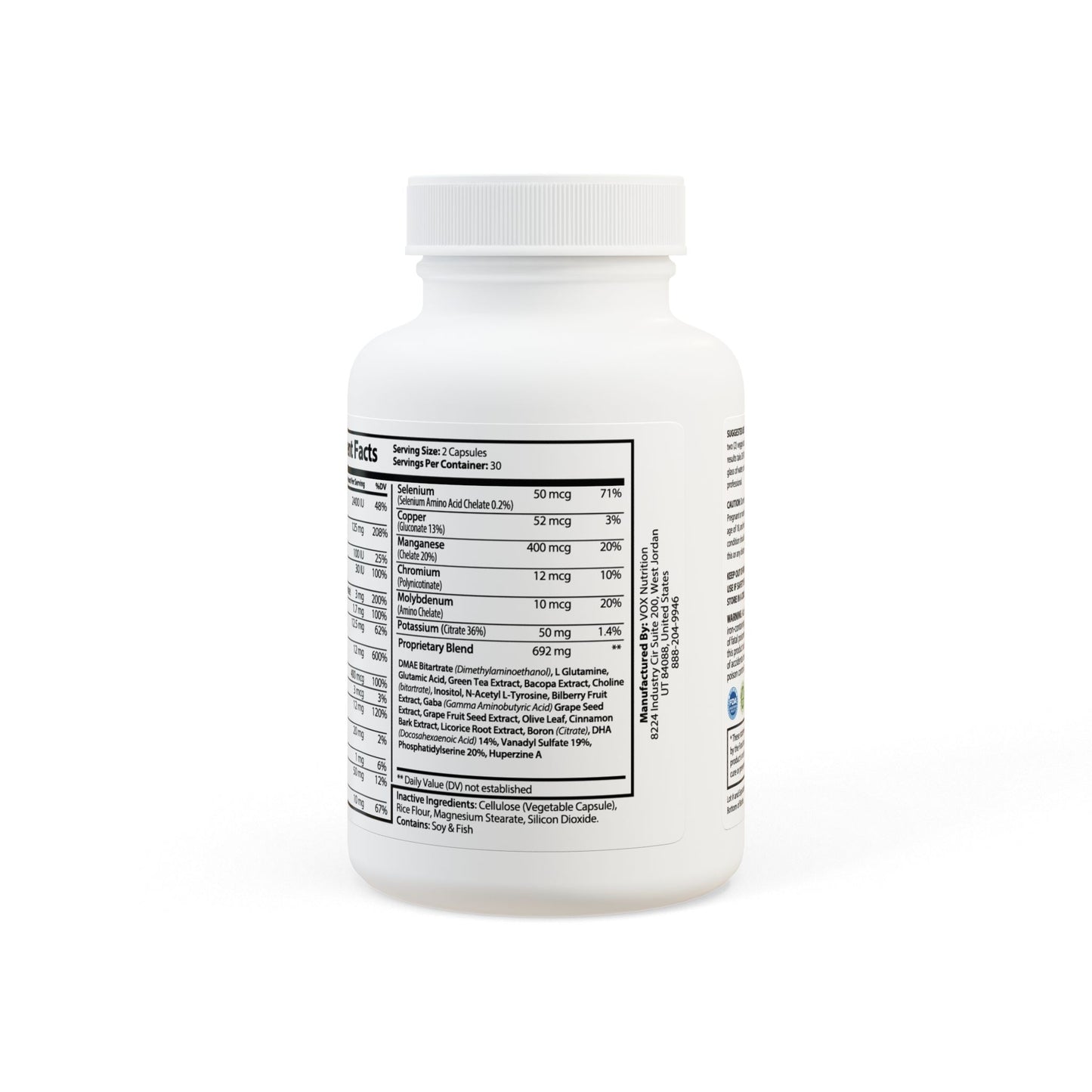 Brain Support Complex Supplement (60 Capsules). Neurowolf. strength meets clarity