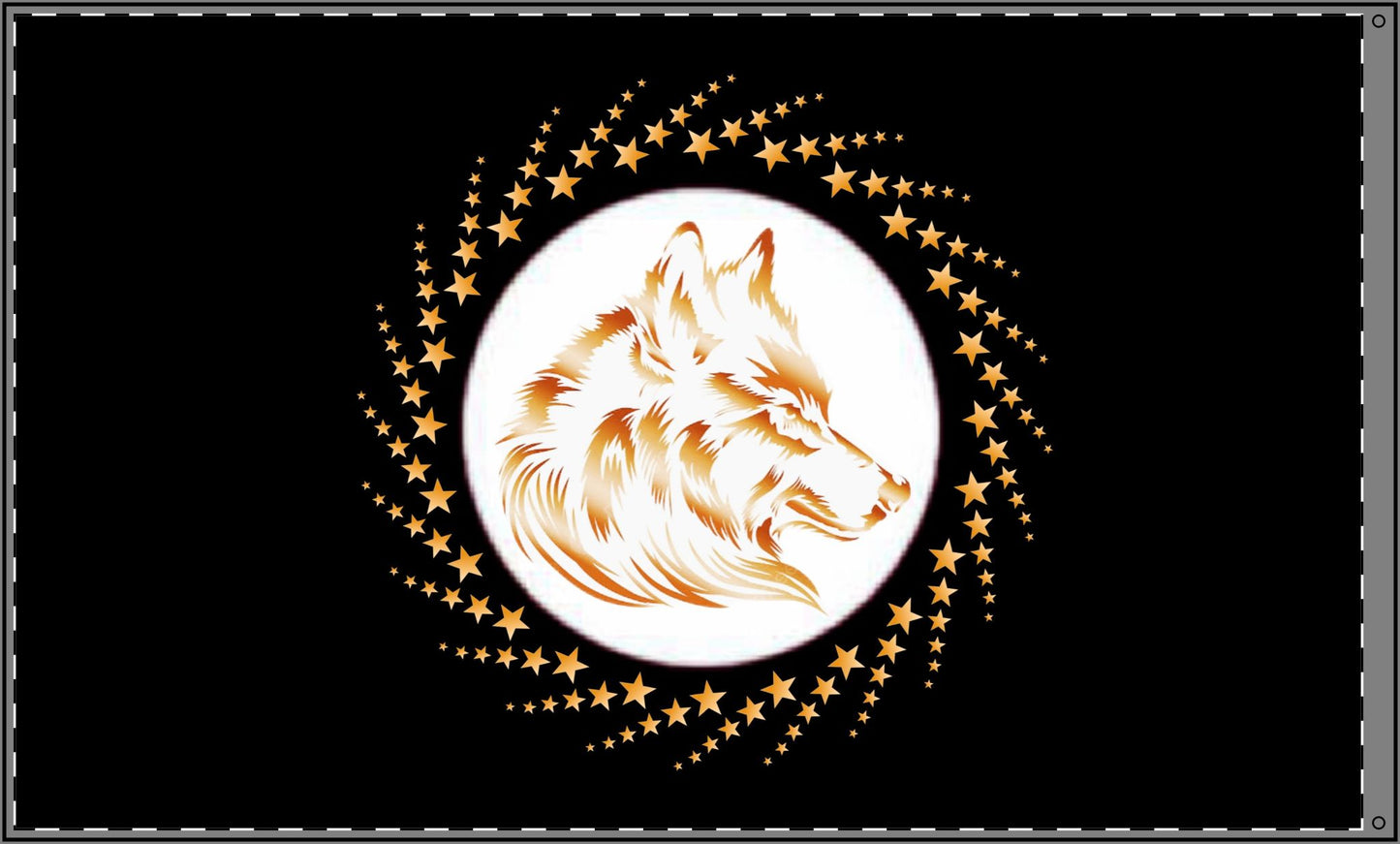 Flag - Double-Sided Wolf Spirit Flag for Freedom and Unity