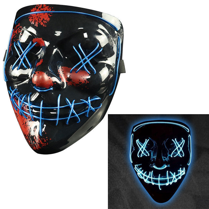 Glowing Mask LED Mask Halloween purge Funny Bundy