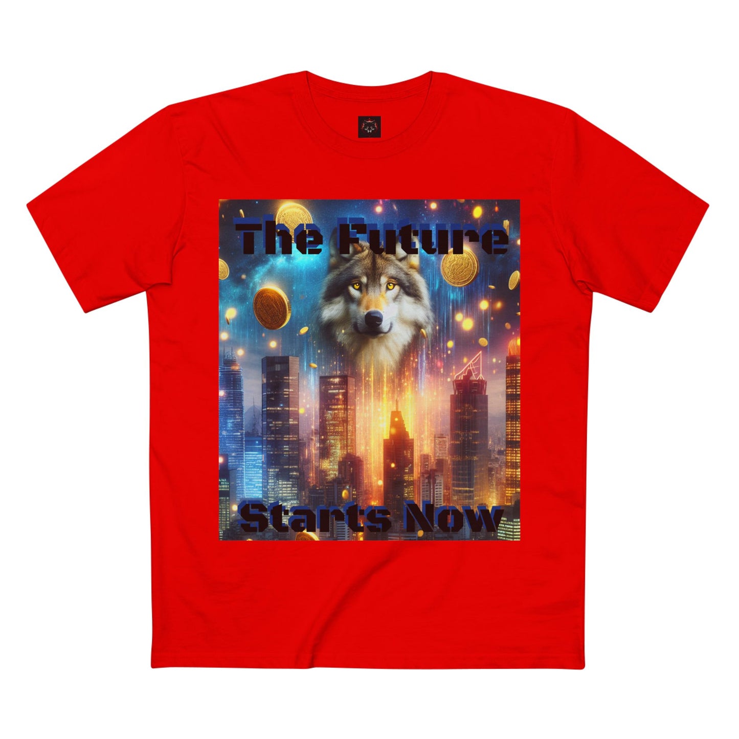 Futuristic Wolf Graphic Tee - The Future Starts Now