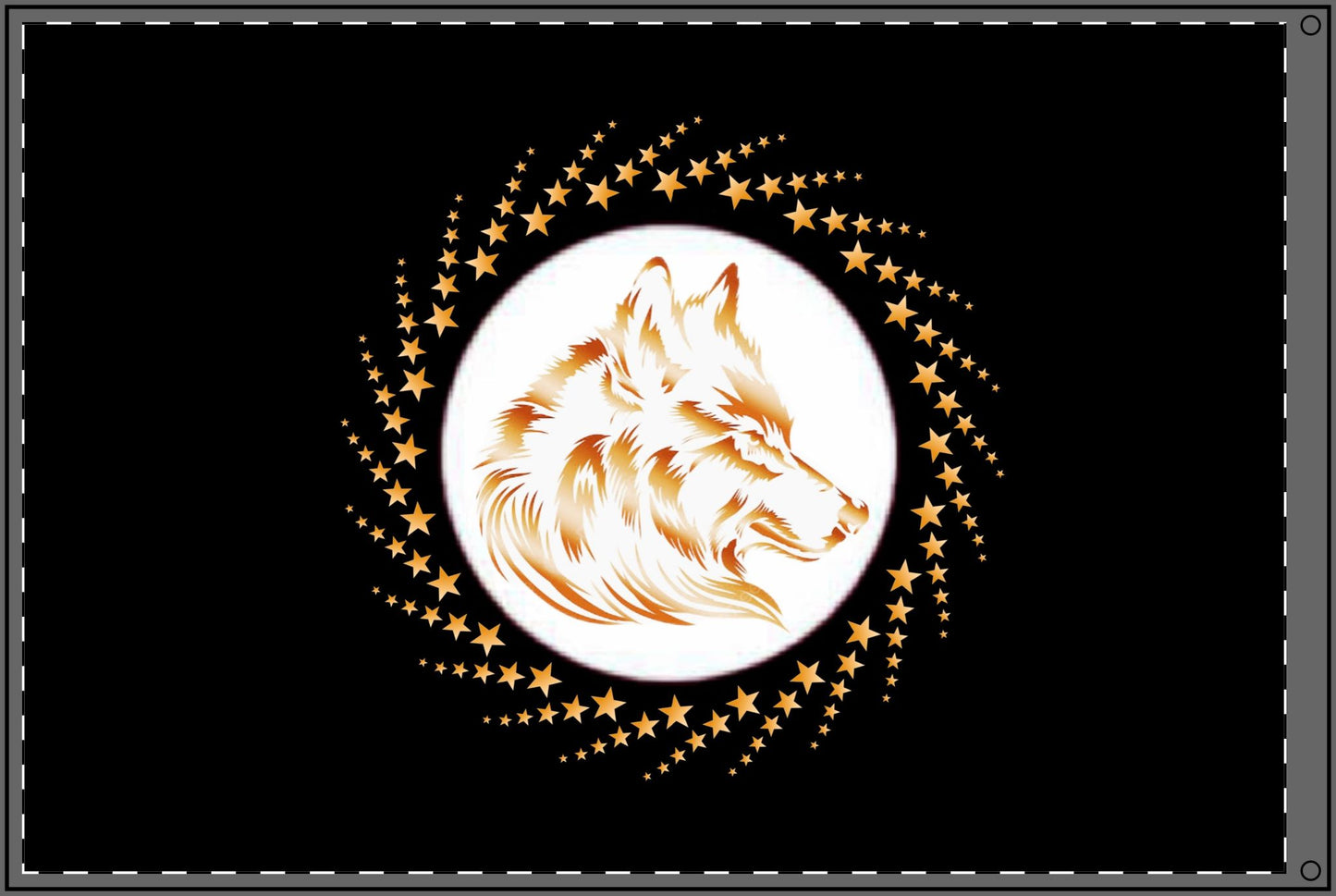 Flag - Double-Sided Wolf Spirit Flag for Freedom and Unity
