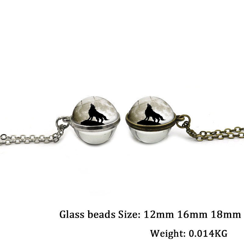 wolf pendant necklace