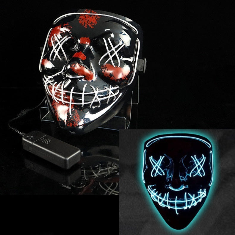 Glowing Mask LED Mask Halloween purge Funny Bundy