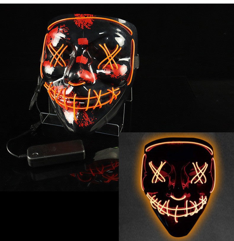 Glowing Mask LED Mask Halloween purge Funny Bundy
