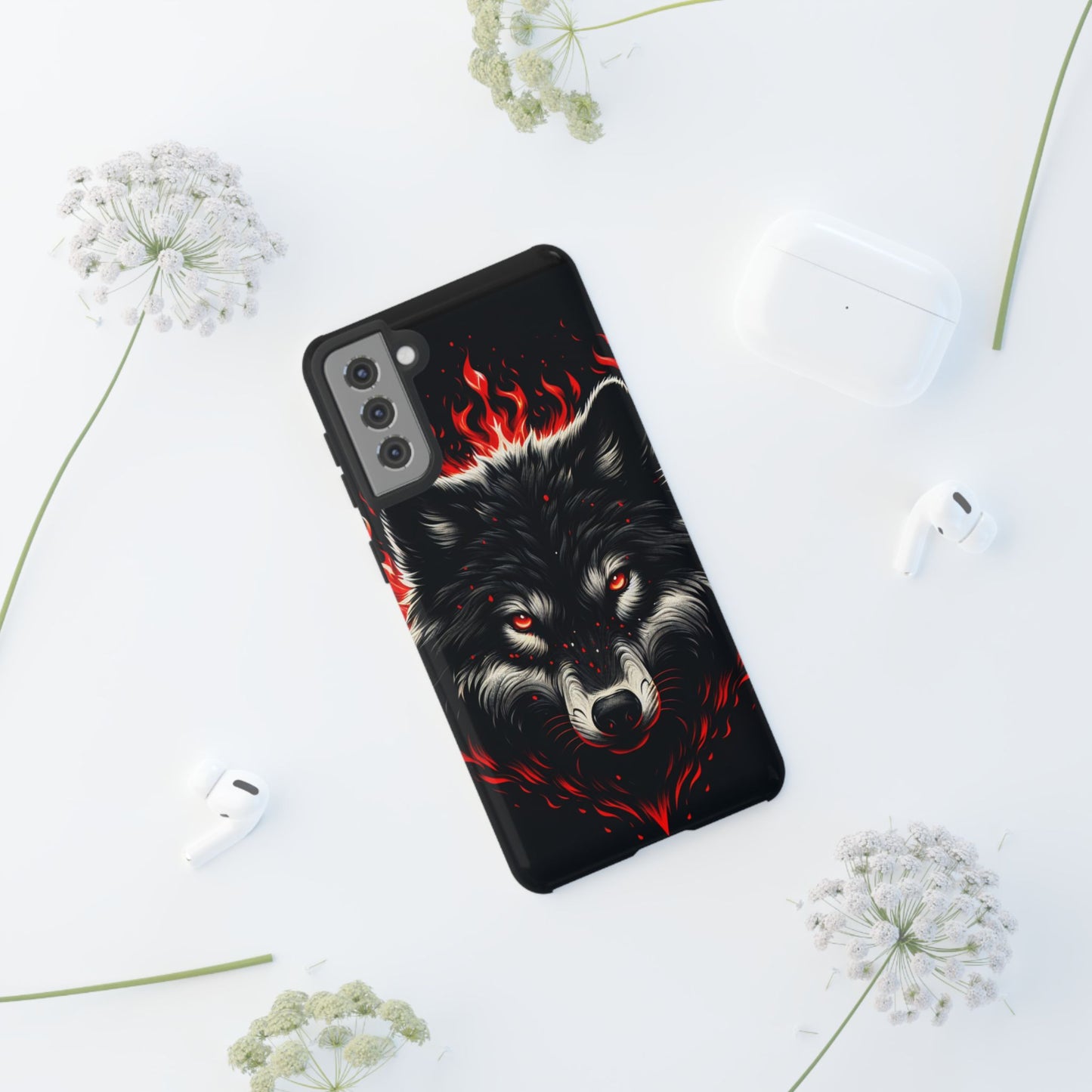 Fierce Wolf Samsung Phone Case - Tough & Stylish Protection