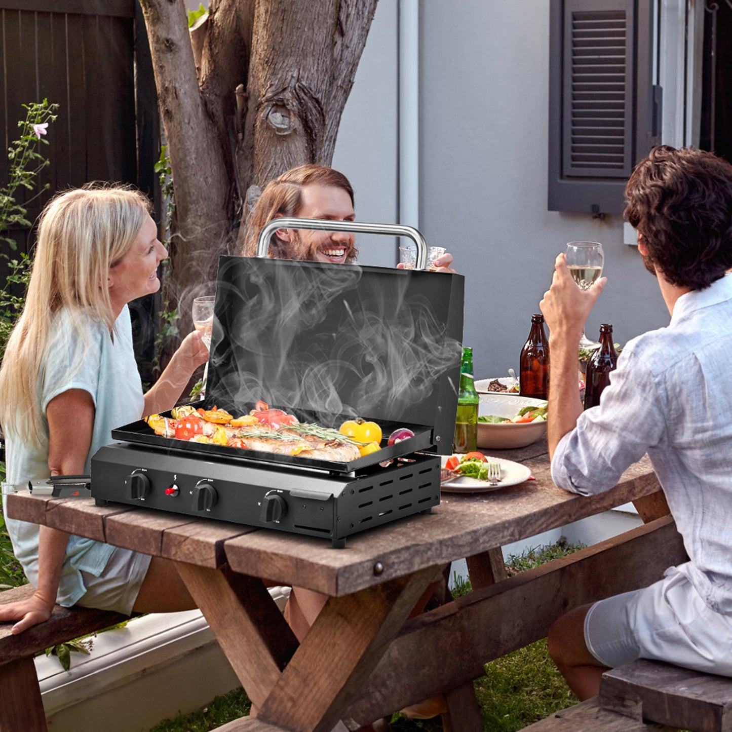 Black Tabletop Gas Grill