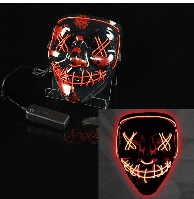 Glowing Mask LED Mask Halloween purge Funny Bundy