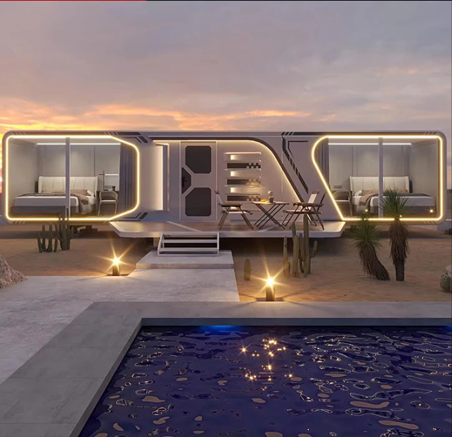 Thermal Insulation Mobile House Luxury Modern Modular Prefabricated Houses Living Capsule Homes Space Capsule Home Good Quality