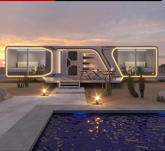 Thermal Insulation Mobile House Luxury Modern Modular Prefabricated Houses Living Capsule Homes Space Capsule Home Good Quality