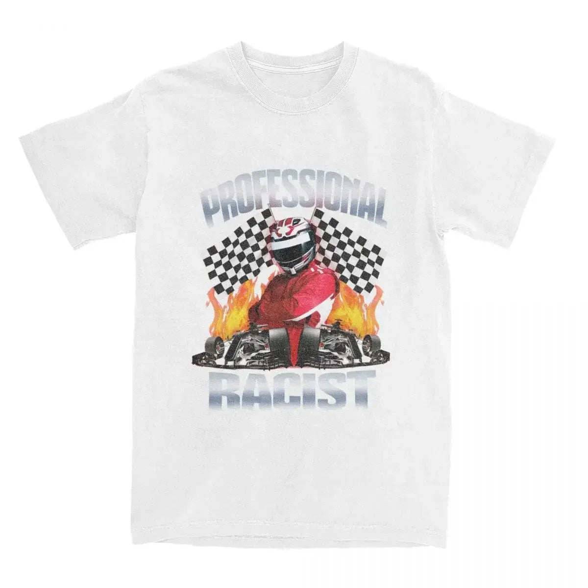 2025 New Meme Racing Racist Printed Graphic T-shirt Men's and Women's Short Sleeve T-shirt Men's Clothing Harajuku Streetwear