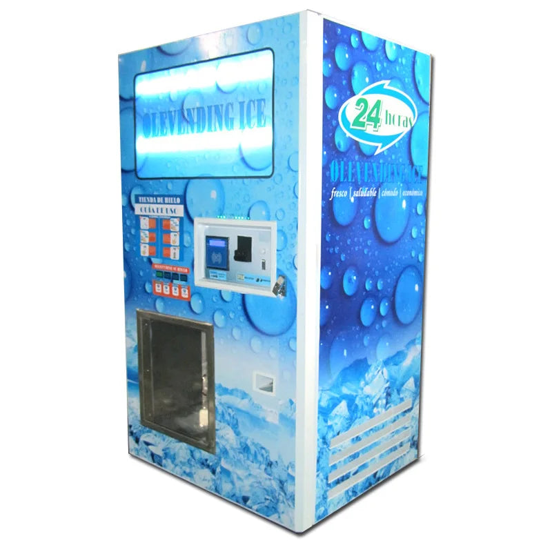 Outdoor Automatic Self Serve Bagged Ice Vending Machine Ice Cube Bags Vending Machine Business for Sale