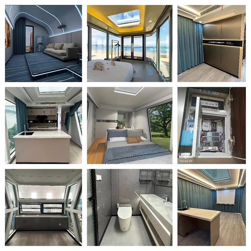 Thermal Insulation Mobile House Luxury Modern Modular Prefabricated Houses Living Capsule Homes Space Capsule Home Good Quality
