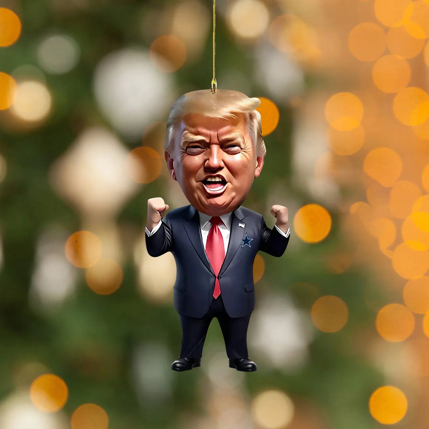 Trump Keep Fighting Bobblehead Trump Merchandise Trump Collectibles-Donald Trump 2024 Gifts for Trump Supporters and Patriotic