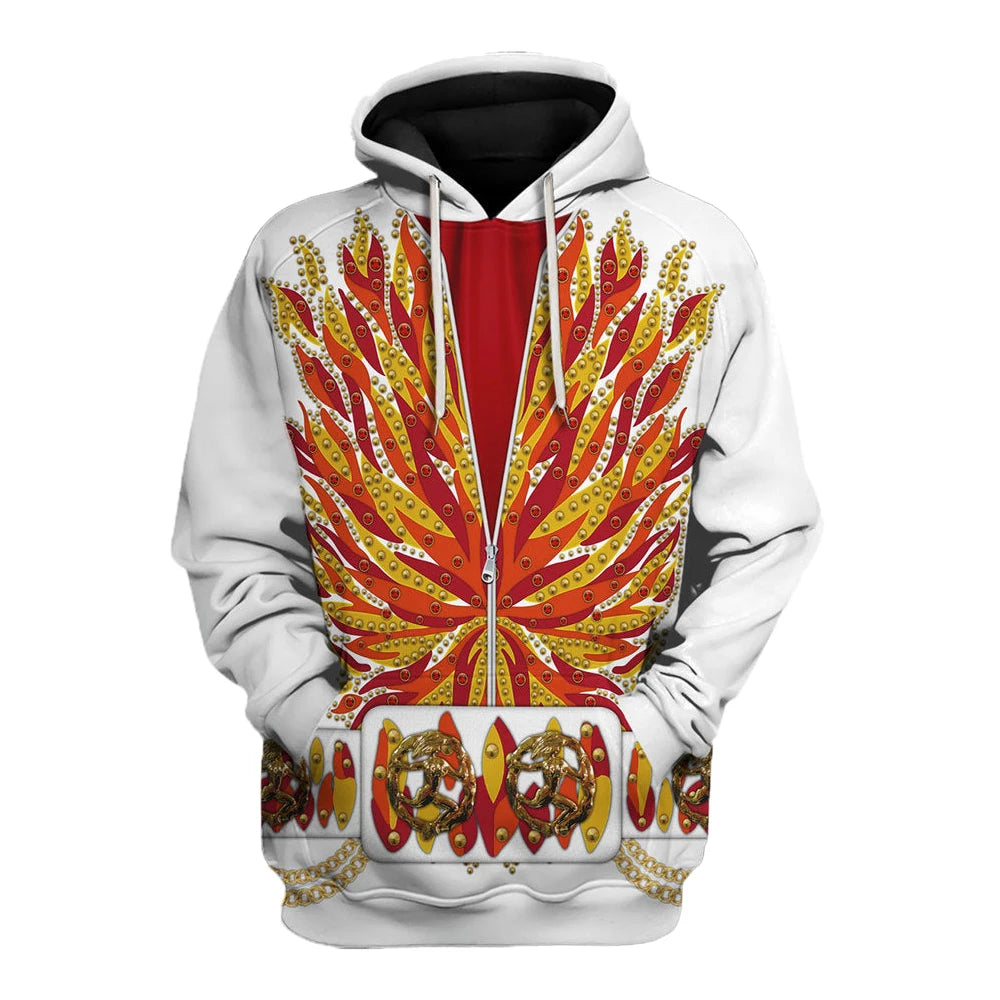 2024 New Arrivals Hot Sale Spring Fall Men's Sweatshirts Elvis Eagle Sweatshirts Clothing Tops