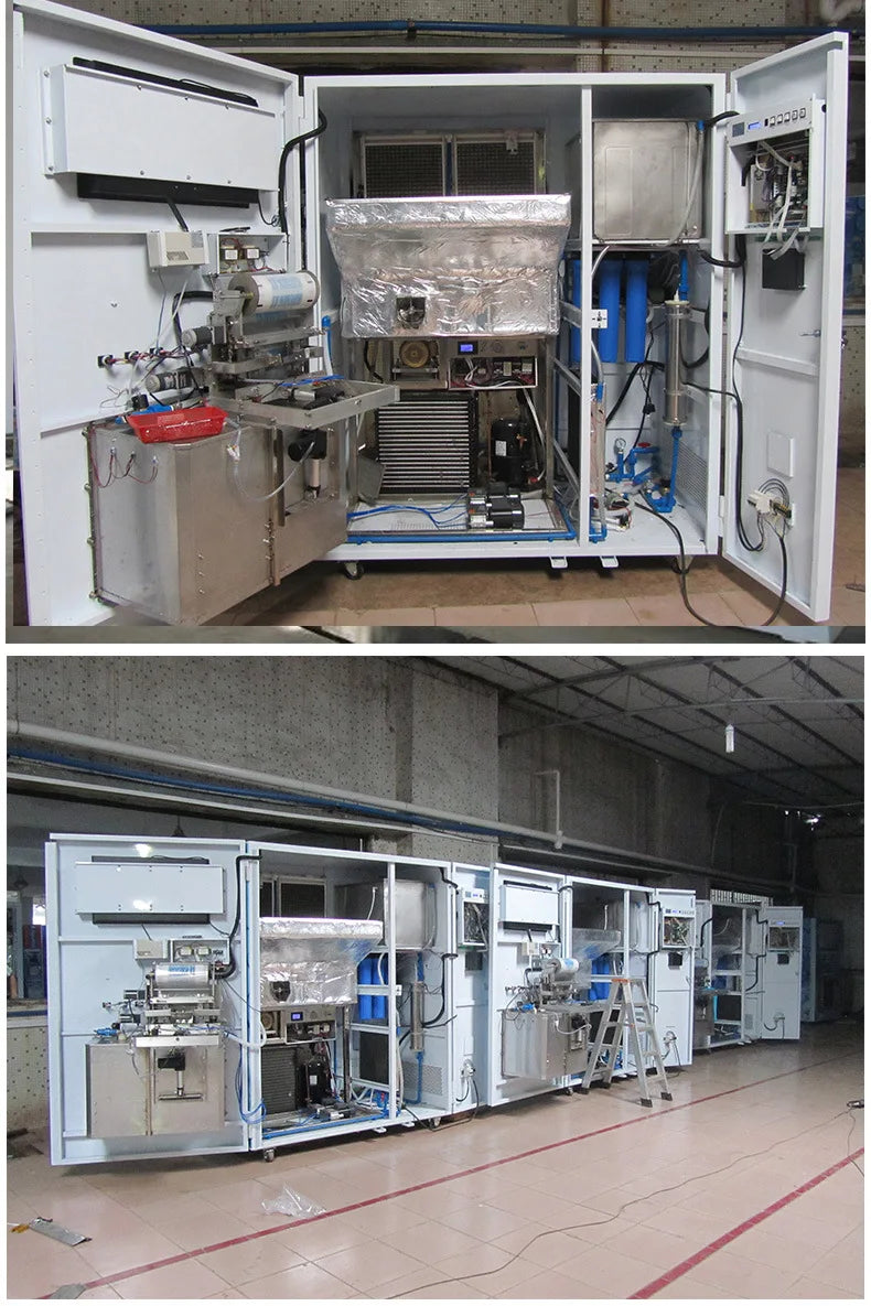 Outdoor Automatic Self Serve Bagged Ice Vending Machine Ice Cube Bags Vending Machine Business for Sale
