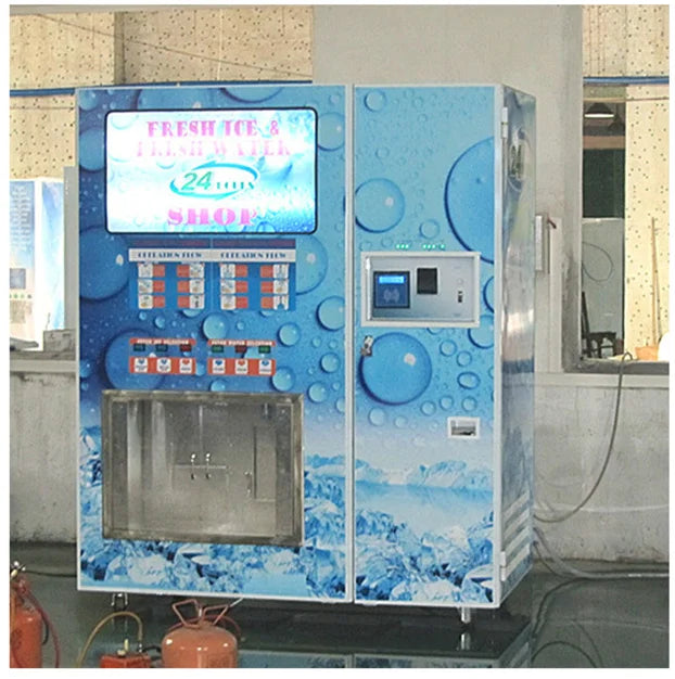 Outdoor Automatic Self Serve Bagged Ice Vending Machine Ice Cube Bags Vending Machine Business for Sale