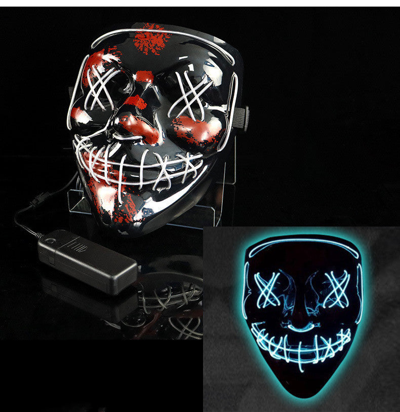 Glowing Mask LED Mask Halloween purge Funny Bundy