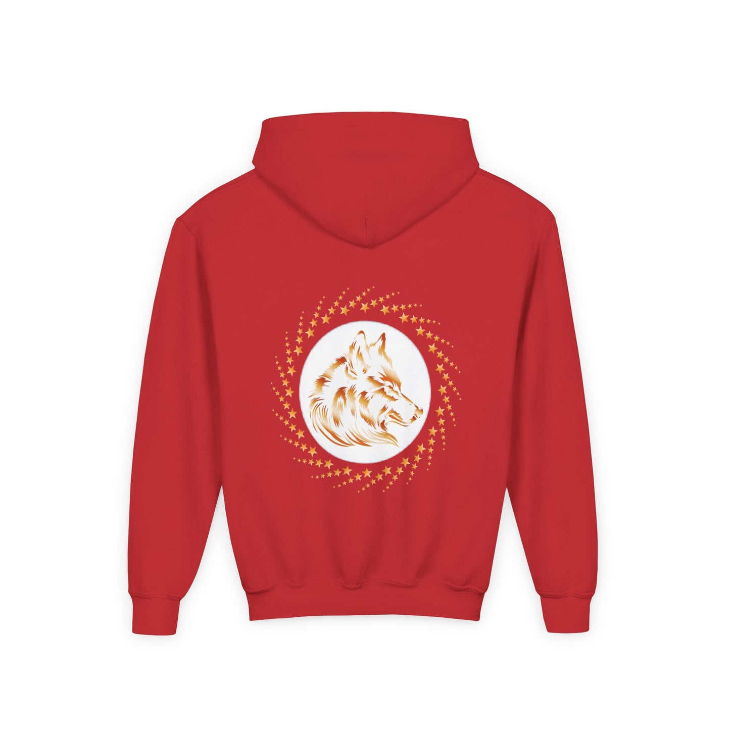 Youth Wolf Spirit Hooded Sweatshirt - Howl and Hunt Freely Design