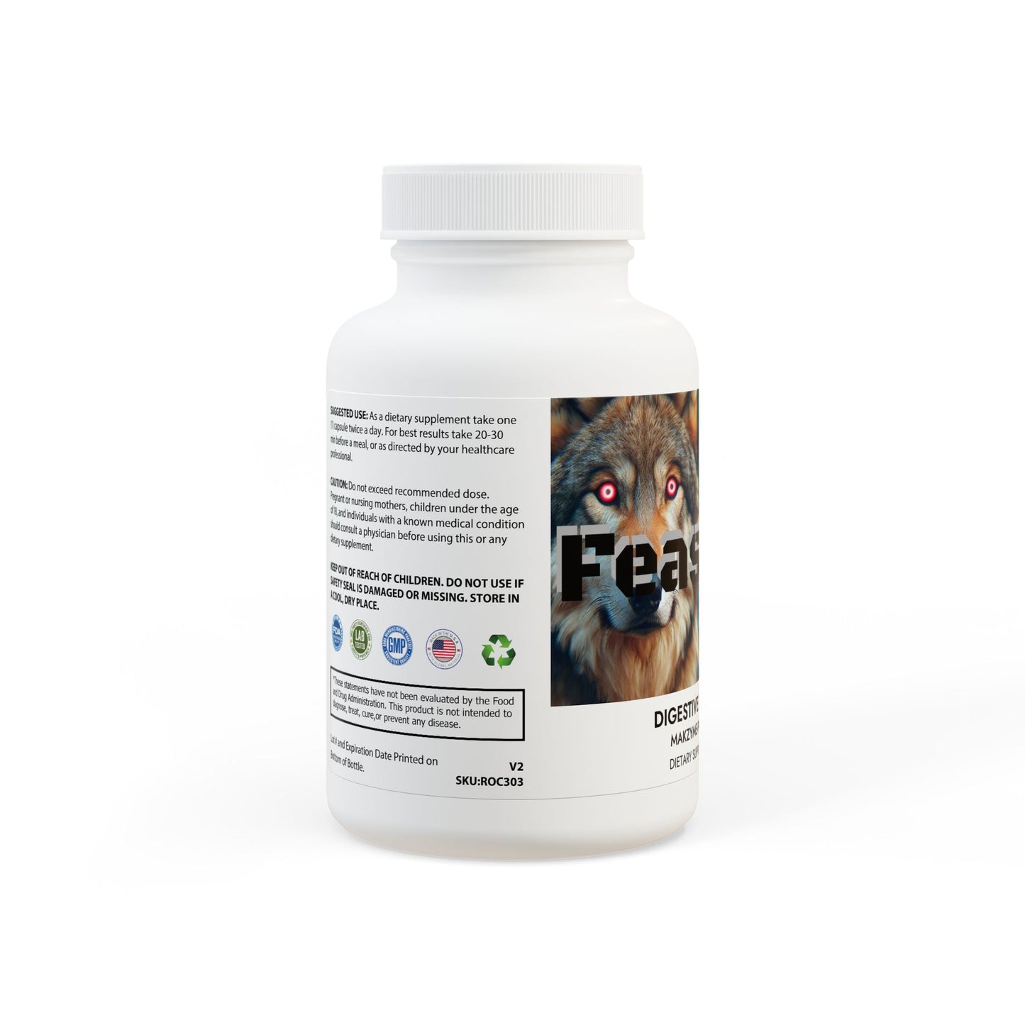 Digestive Enzyme Blend Supplement (60 Capsules)