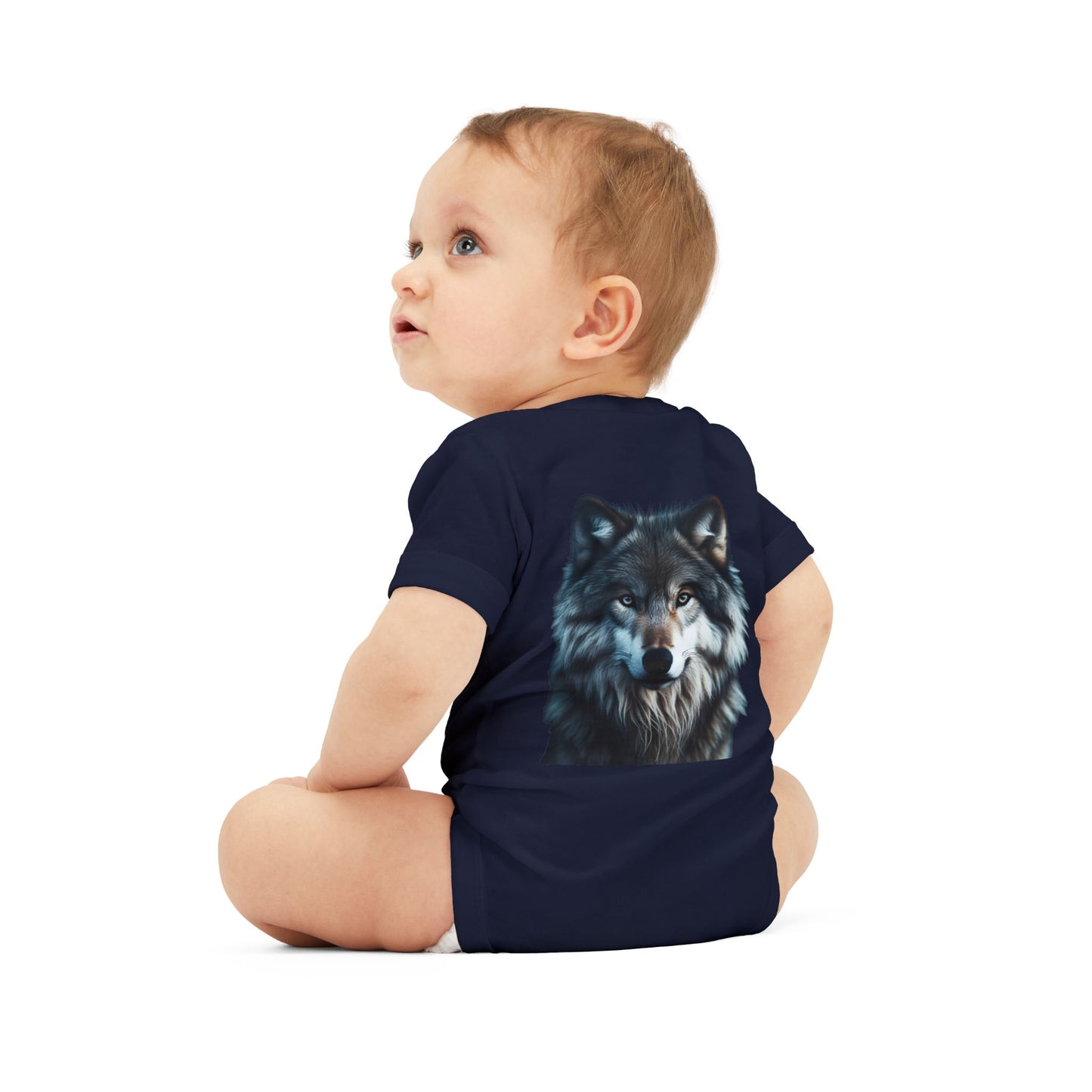 Be Badass Baby One Piece Bodysuit - Cool Corgi & Wolf Design