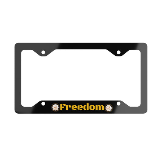 Freedom Metal License Plate Frame
