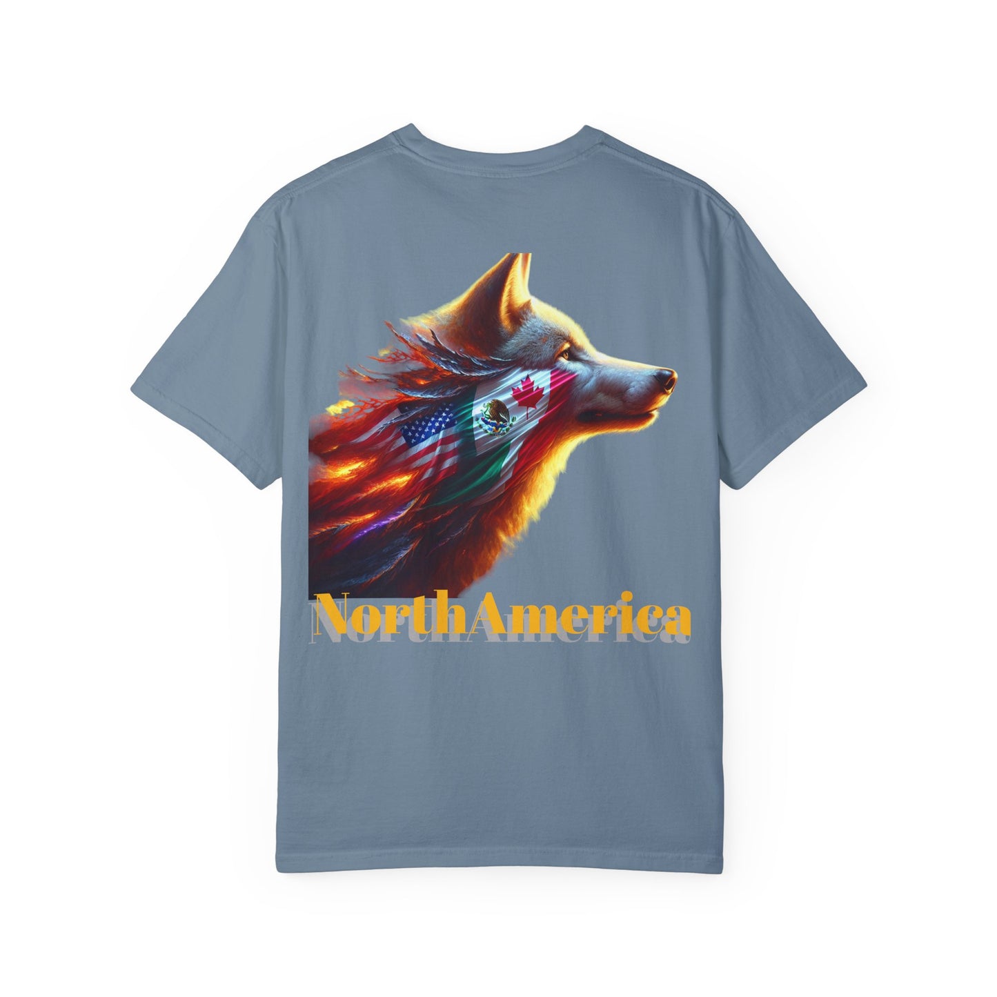 Wolf Graphic Unisex T-Shirt - Earth & North America Design. make NorthAmerica great again