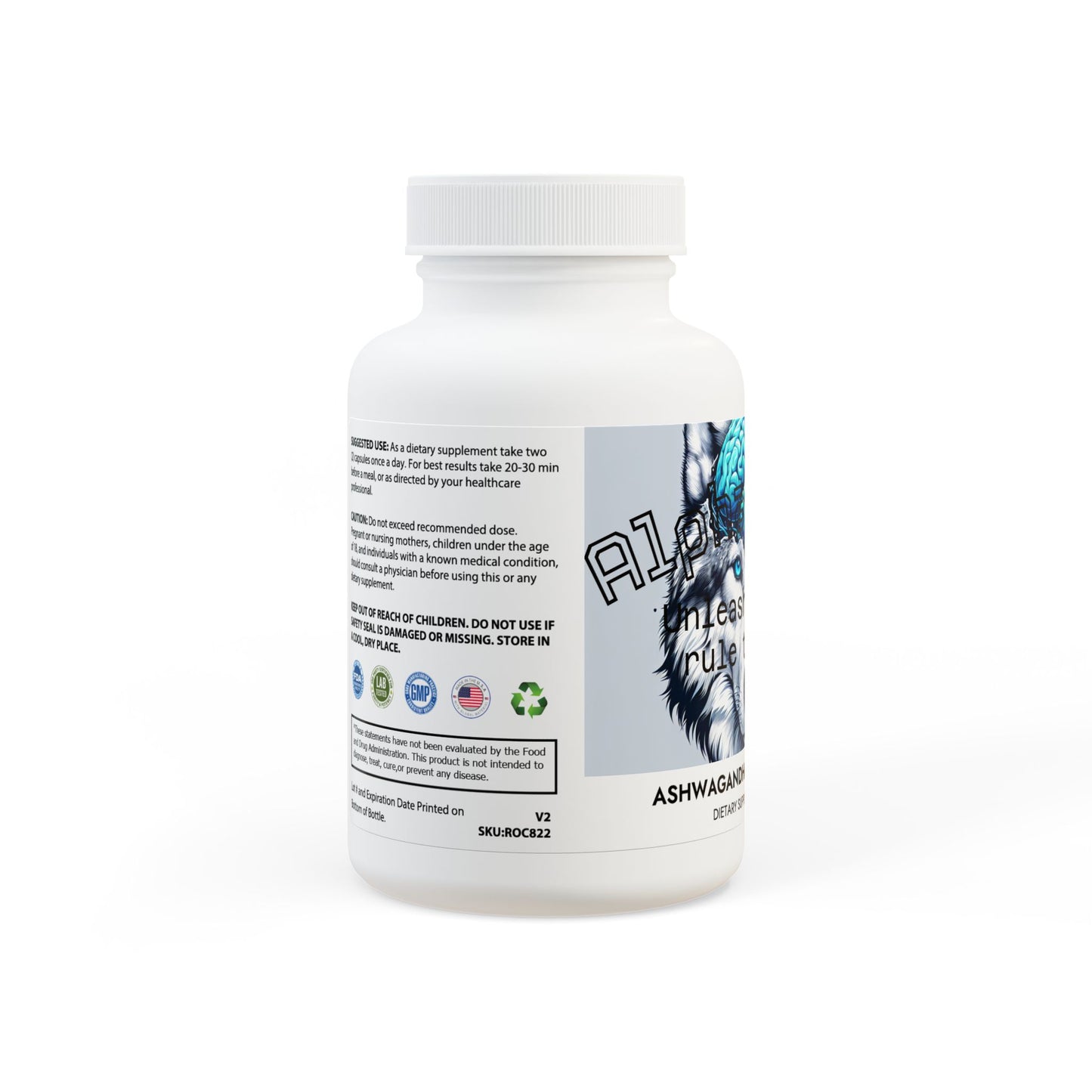 Ashwagandha and Black Pepper Supplement (60 capsules)