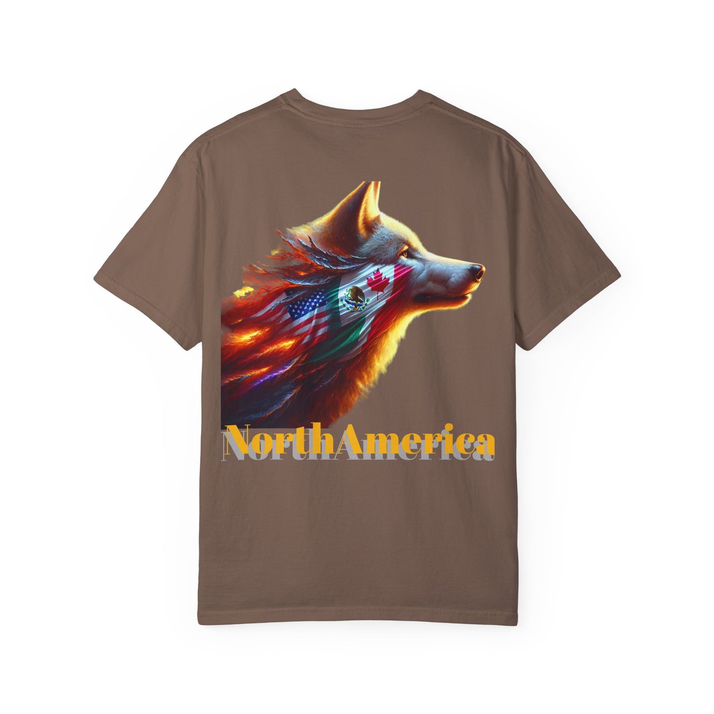 Wolf Graphic Unisex T-Shirt - Earth & North America Design. make NorthAmerica great again