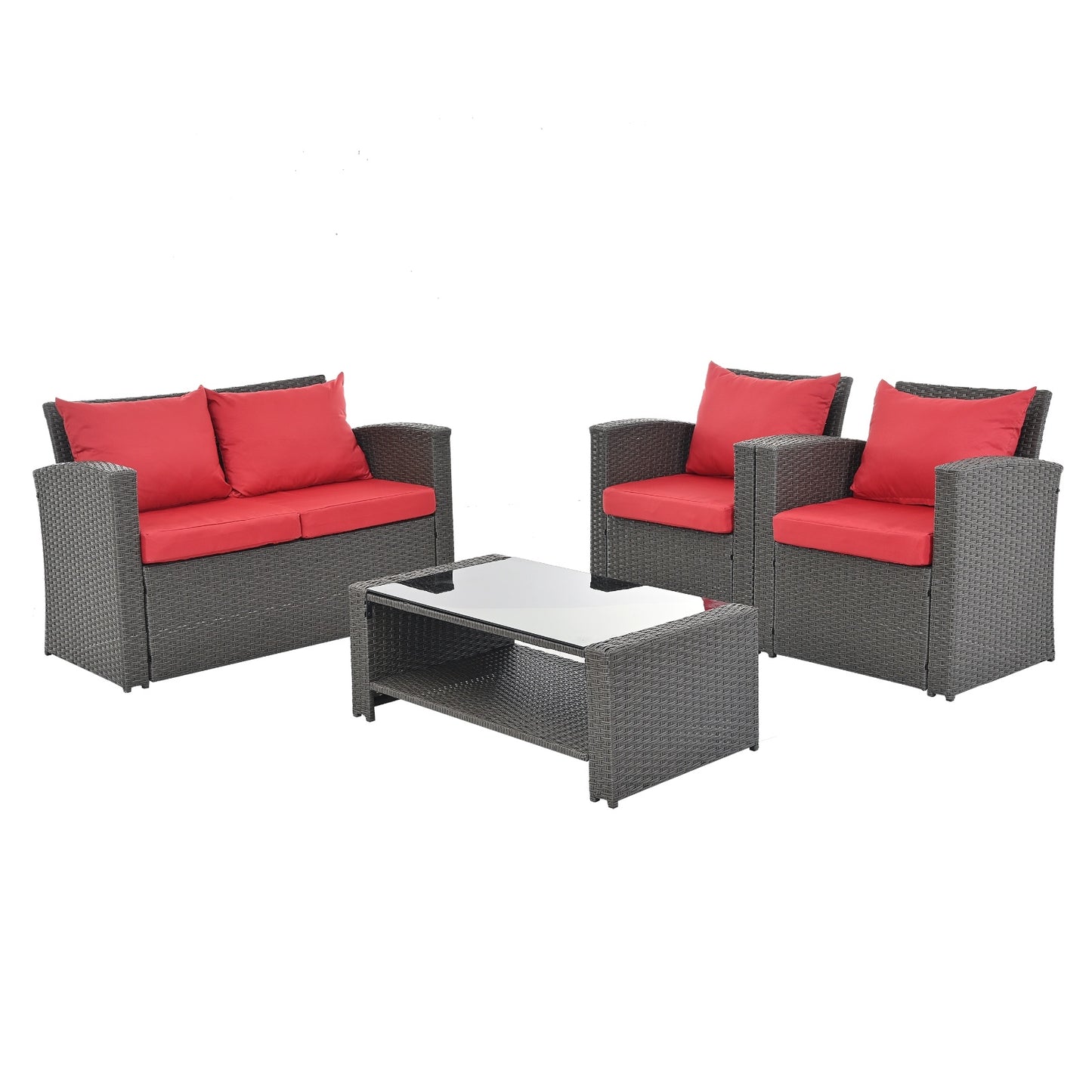 Patio Furniture Sets black and grey