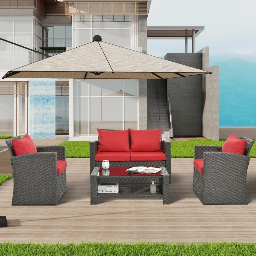 Patio Furniture Sets black and grey