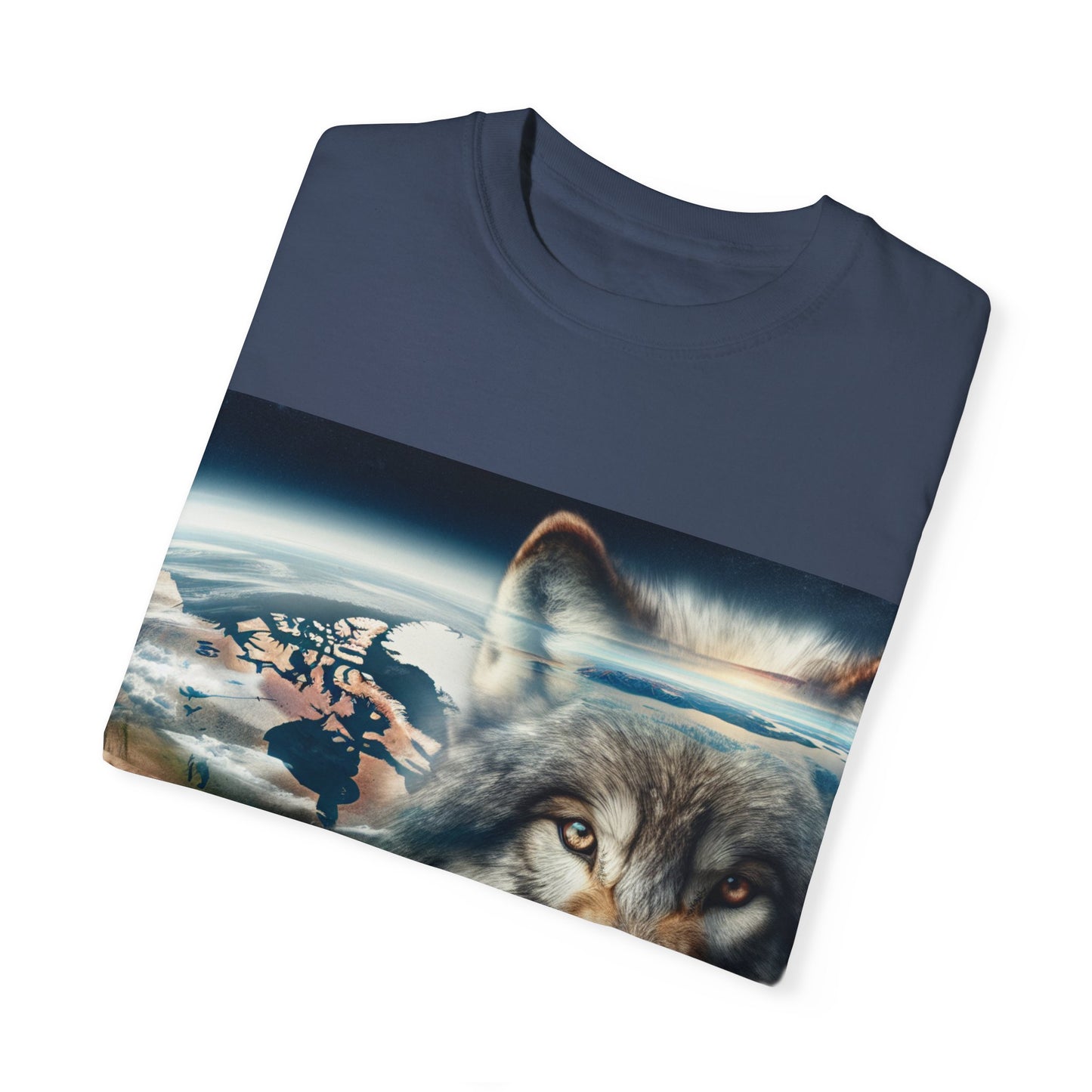 Wolf Graphic Unisex T-Shirt - Earth & North America Design. make NorthAmerica great again