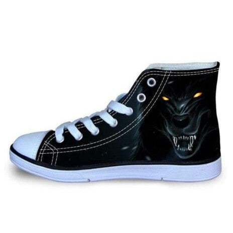 High-top Wolf Printed alpha Shoes